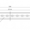 Skåpbelysning Slimline 12 LED 238mm