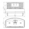Nummerskyltsbelysning LED 10-30V Stor
