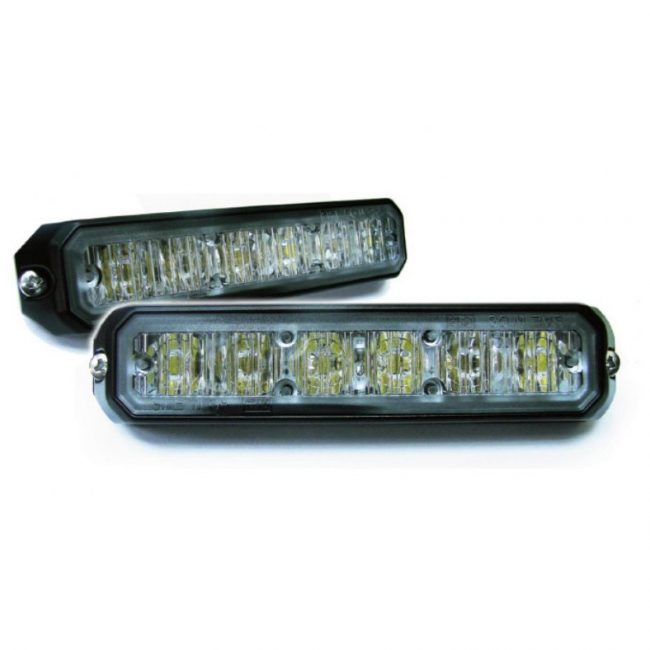 Blixtljus 6 LED Vit