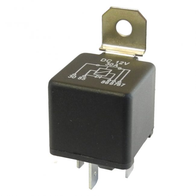 Diodrelä 30A 12V Enkel On/Off 5 stift