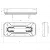 Was W185DD Baklykta LED 5-funktion
