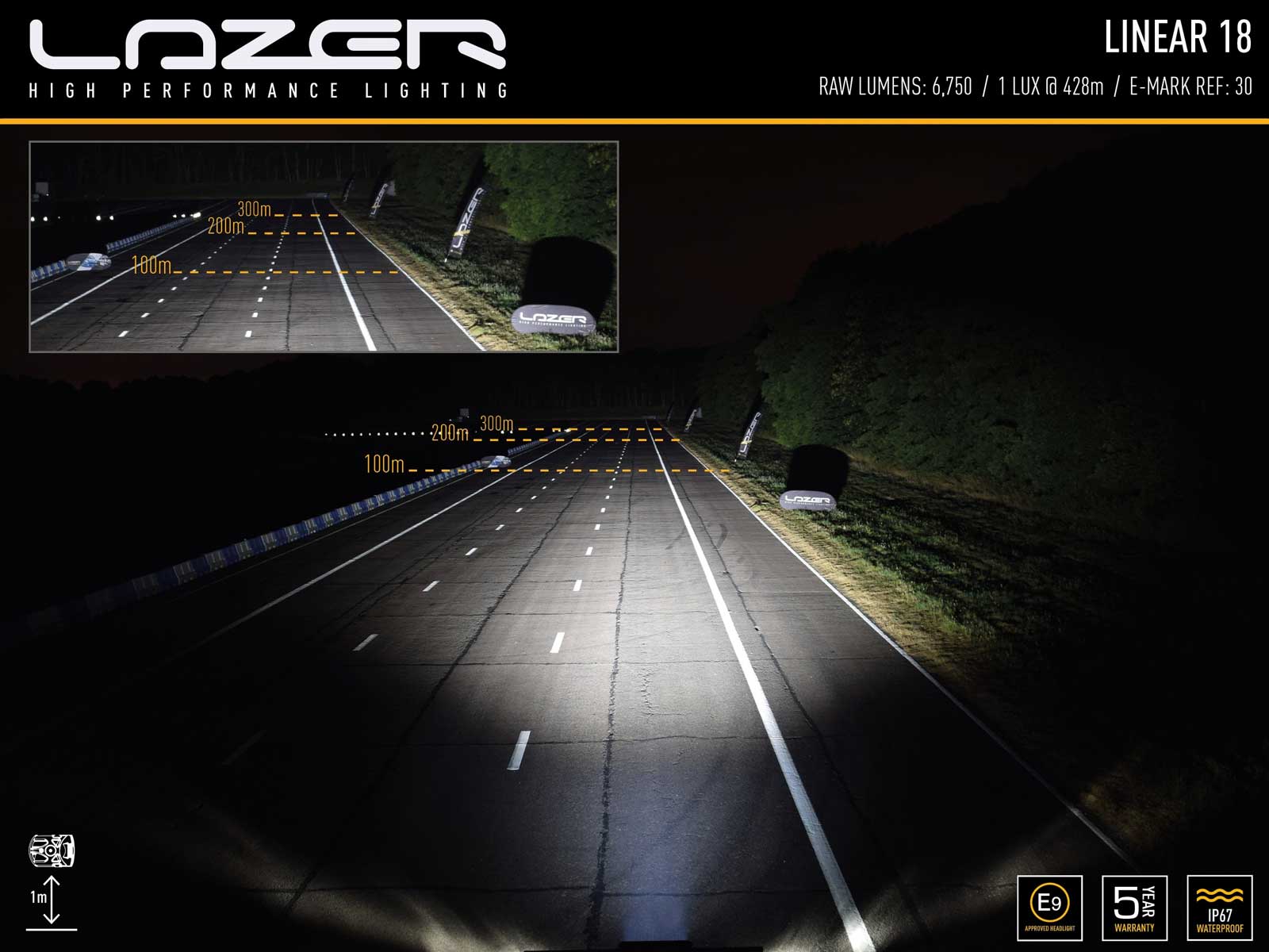 Lazer Linear 18 ljusbild