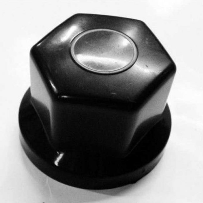 Mutterkåpa svart plast 33mm