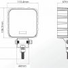AEB LED-arbetsbelysning 1000 Lumen 11-70V 2-pack