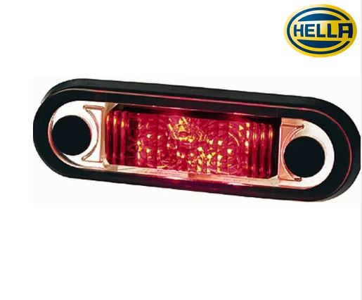 Hella Markeringsljus 2-LED Röd för inbyggnad 3-pack 1 Hella Markeringsljus 2-LED Röd för inbyggnad 3-pack